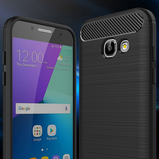 Puzdro pre Samsung Galaxy A5 (2017) A520, Techsuit, Karbón, Čierne