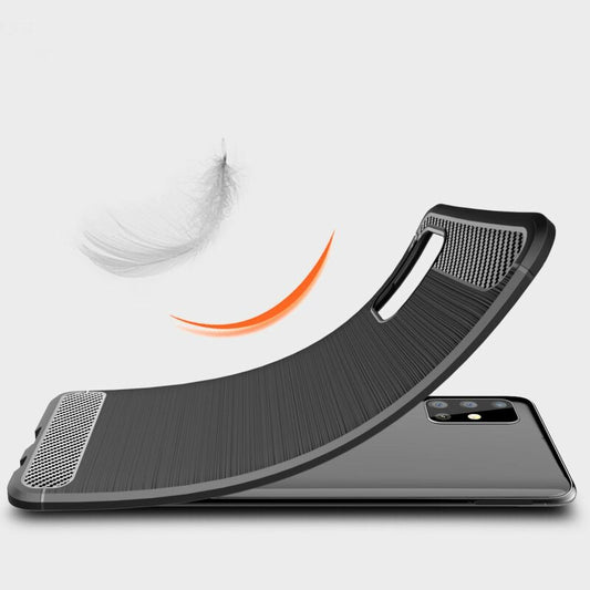 Obal na Samsung Galaxy A51 A515, Techsuit, Karbón, Čierny