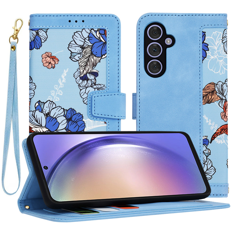 Puzdro pre Samsung Galaxy A54 A546, Techsuit, FlipCraft, Modrá
