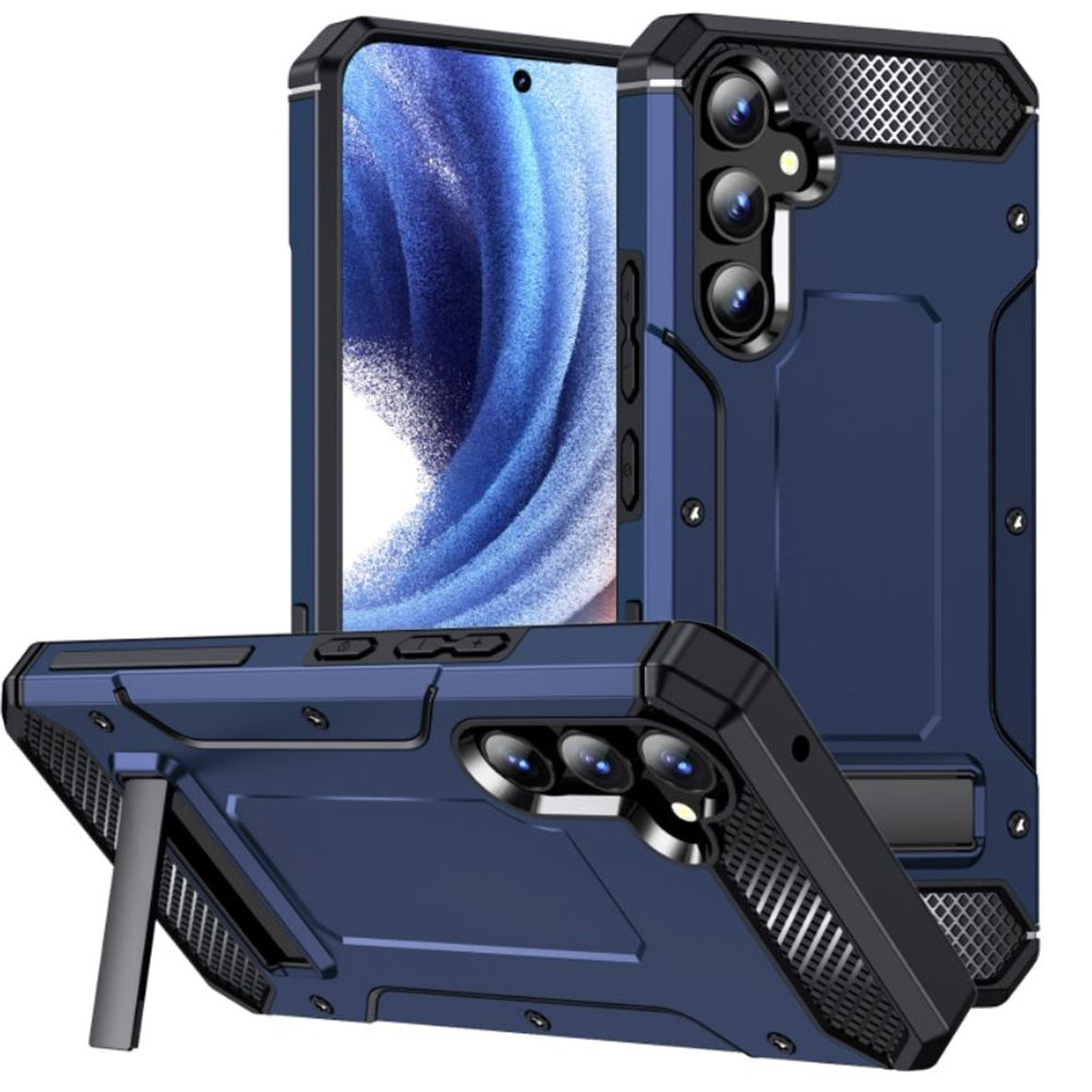Puzdro pre Samsung Galaxy A54 A546, Techsuit, Hybrid Armor Kickstand, Modrá