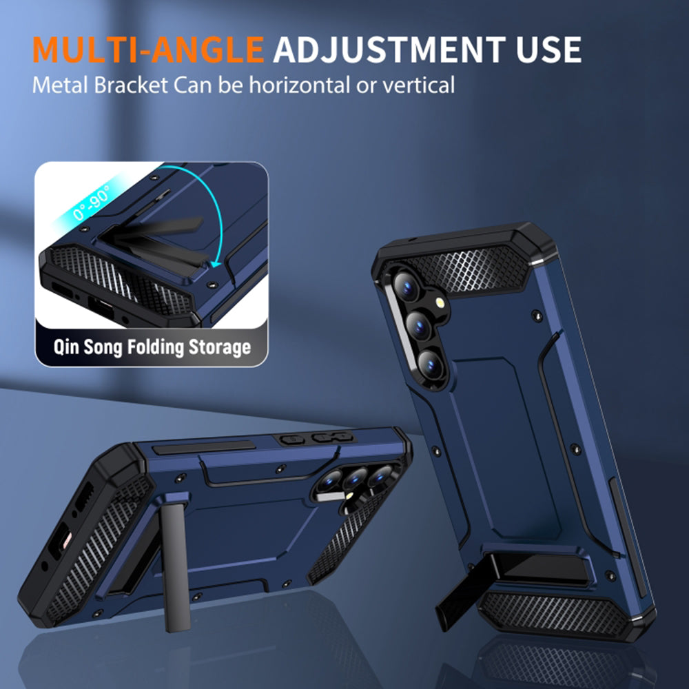 Puzdro pre Samsung Galaxy A54 A546, Techsuit, Hybrid Armor Kickstand, Modrá