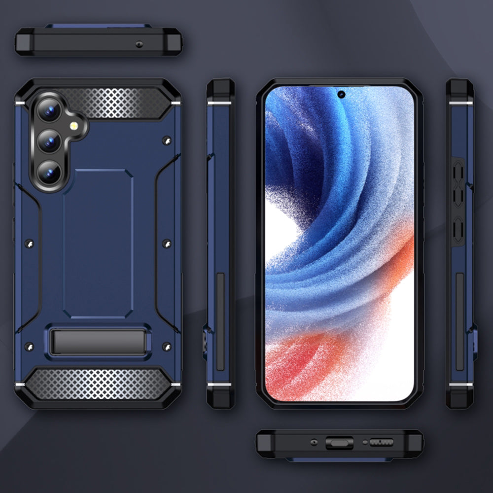 Puzdro pre Samsung Galaxy A54 A546, Techsuit, Hybrid Armor Kickstand, Modrá
