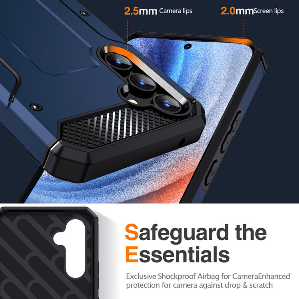 Puzdro pre Samsung Galaxy A54 A546, Techsuit, Hybrid Armor Kickstand, Modrá