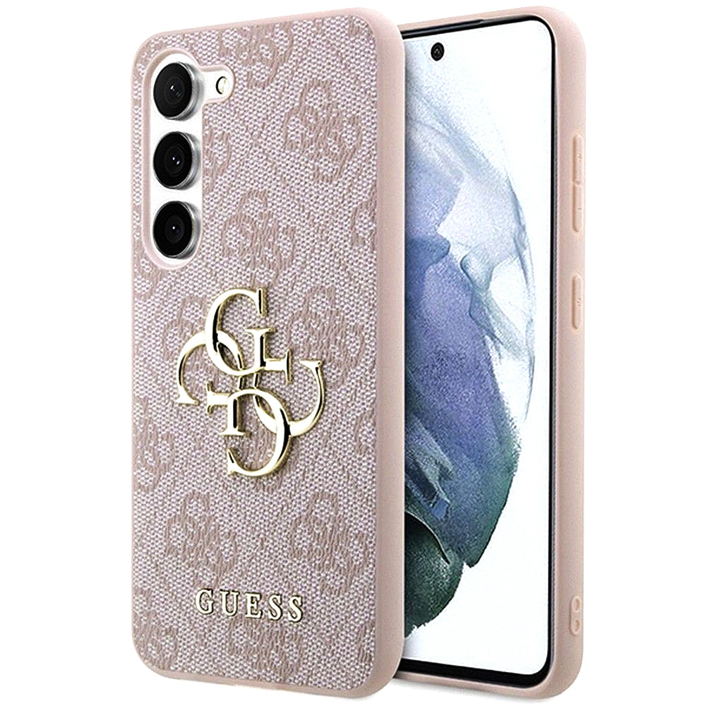 Puzdro pre Samsung Galaxy A55 5G A556, Guess, 4G Big Logo, Ružové.