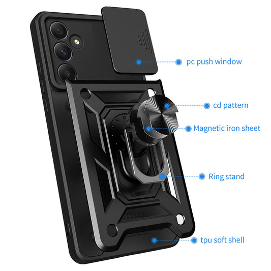 Puzdro pre Samsung Galaxy A55 5G A556, Techsuit, CamShield, Modré