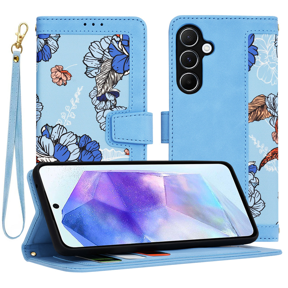 Puzdro pre Samsung Galaxy A55 5G A556, Techsuit, FlipCraft, Modrá