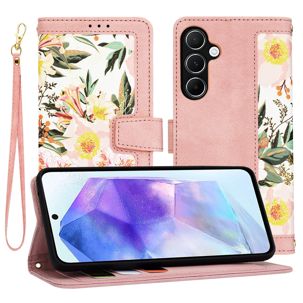 Puzdro pre Samsung Galaxy A55 5G A556, Techsuit, FlipCraft, Ružové