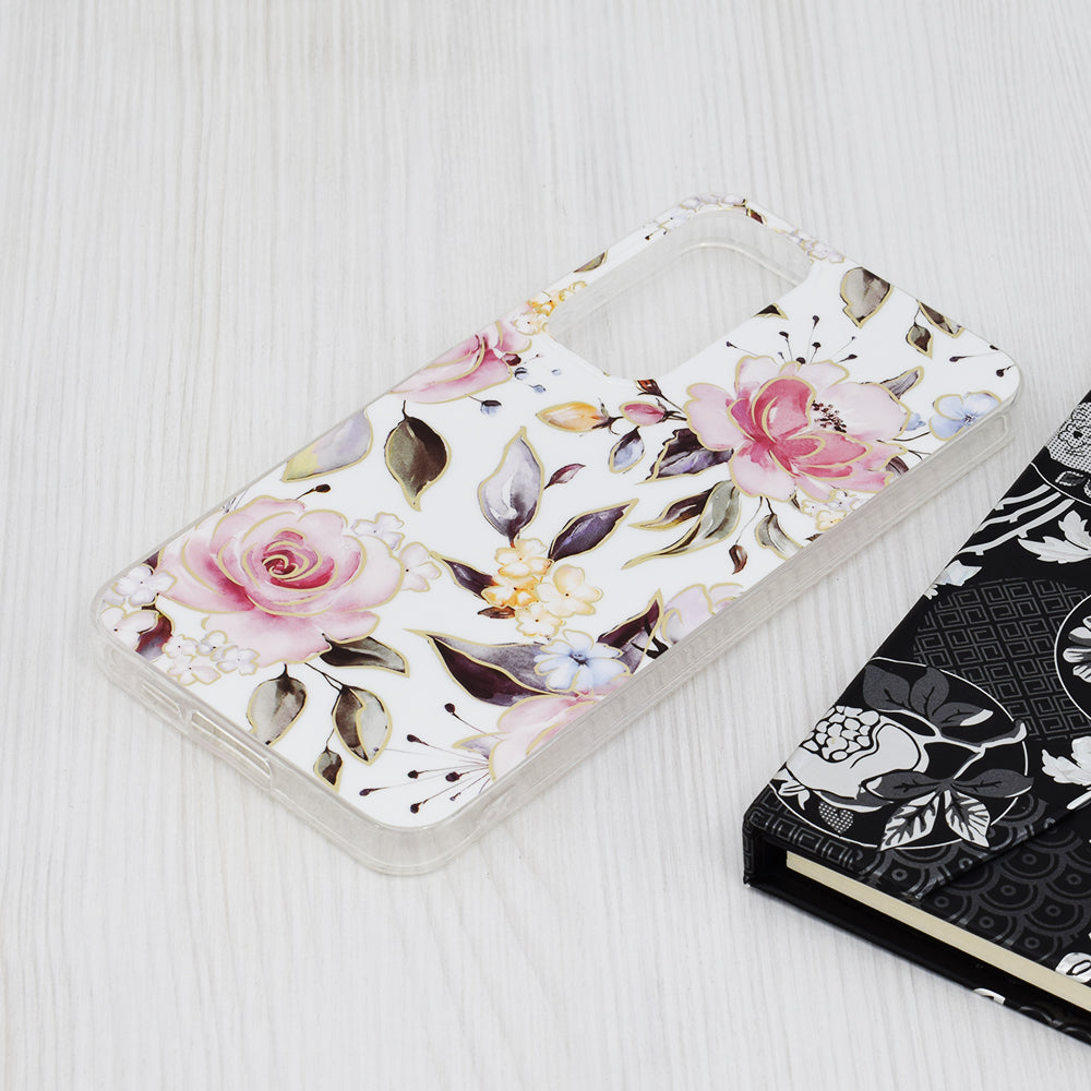 Puzdro pre Samsung Galaxy A55 5G A556, Techsuit, Marble, Biela