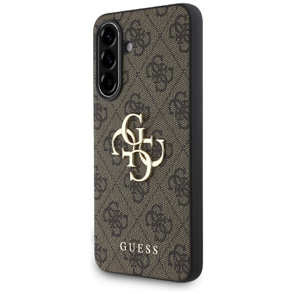 Puzdro pre Samsung Galaxy A56 A566, Guess, 4G Big Logo, Hnedé