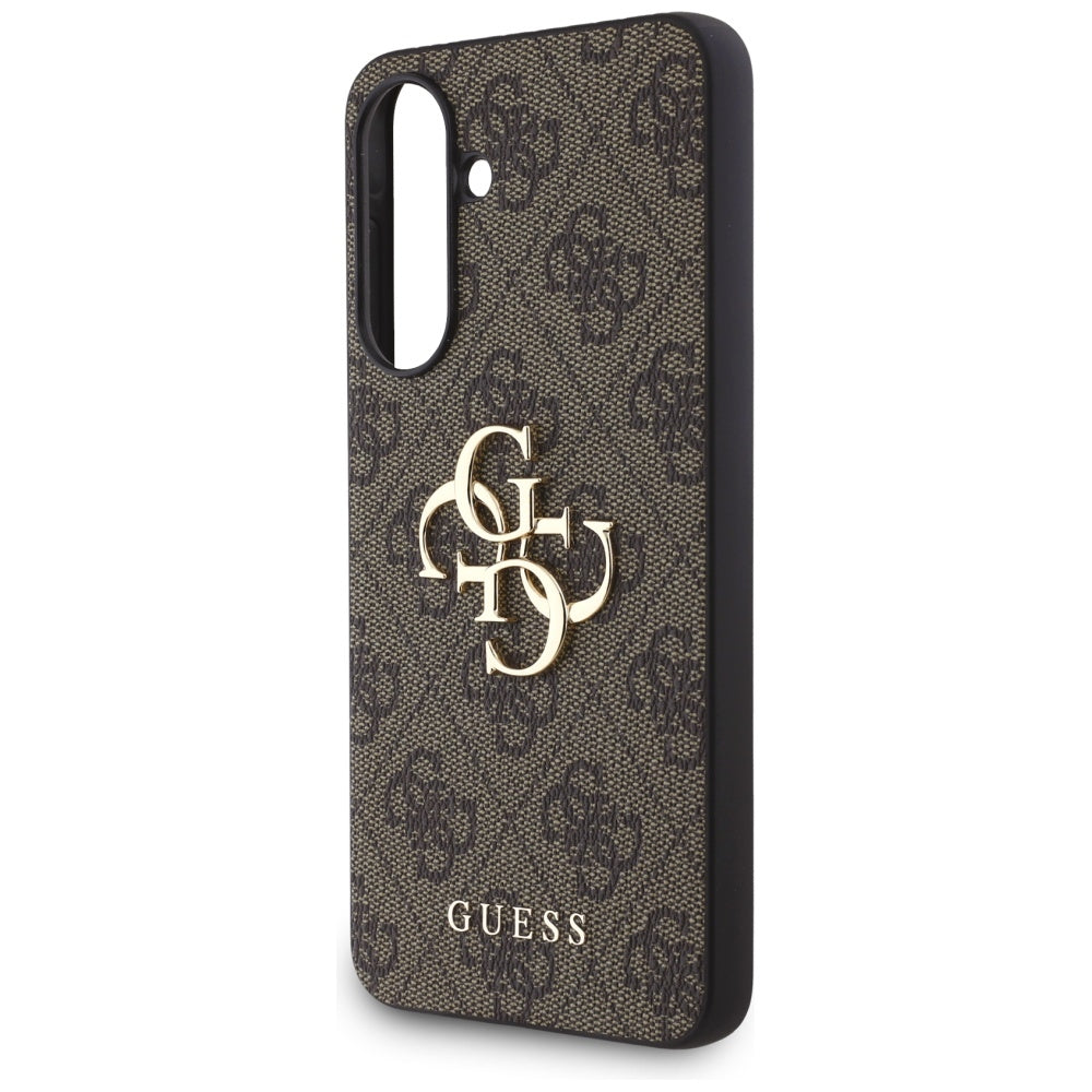 Puzdro pre Samsung Galaxy A56 A566, Guess, 4G Big Logo, Hnedé