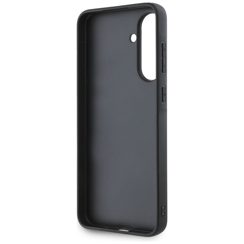 Puzdro pre Samsung Galaxy A56 A566, Karl Lagerfeld, Saffiano Karl & Choupette Metal, Čierne
