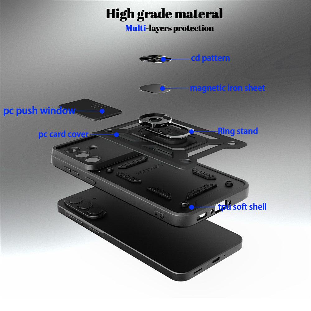 Puzdro pre Samsung Galaxy A57 5G, Techsuit, CamShield, Čierne