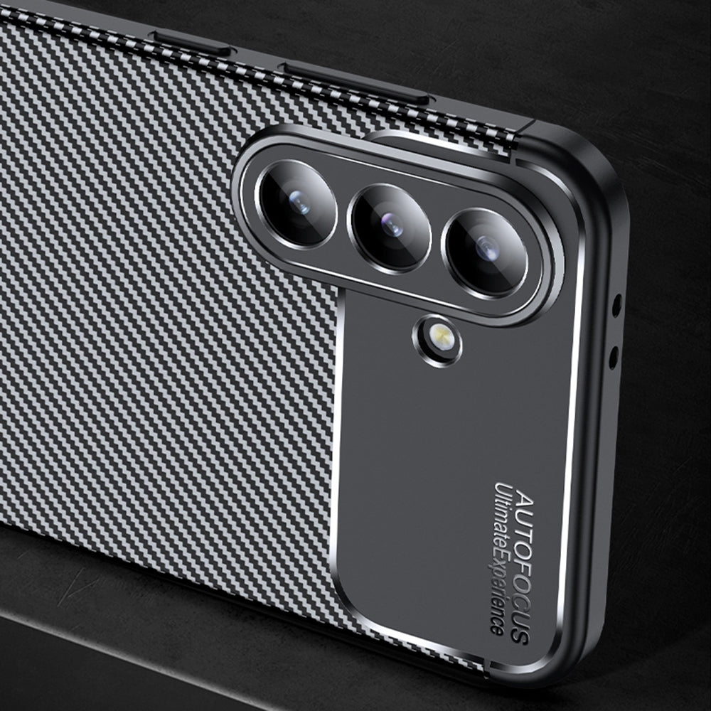 Puzdro pre Samsung Galaxy A57 5G, Techsuit, CarbonFiber, Čierne
