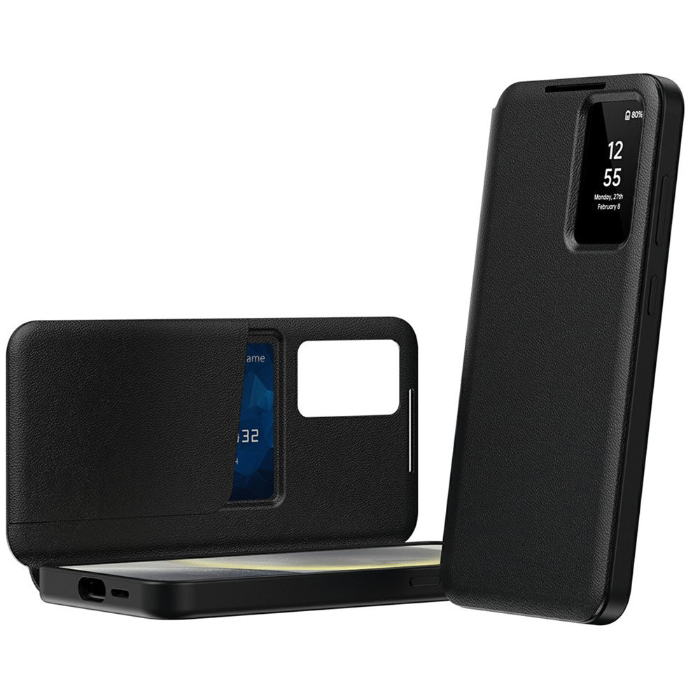 Puzdro pre Samsung Galaxy A57 5G, Techsuit, SmartView, Čierne