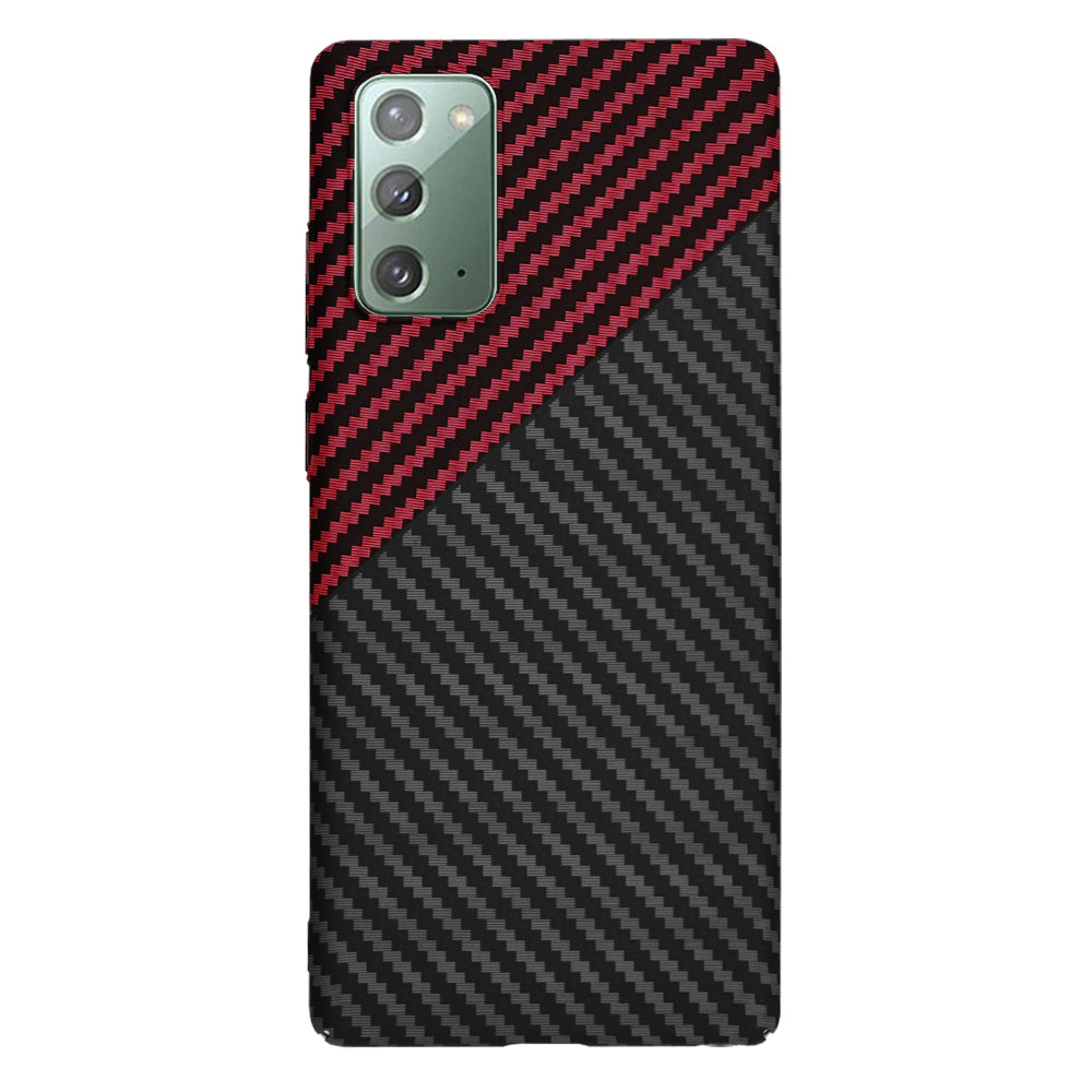 Puzdro pre Samsung Galaxy Note 20 5G N981 / Note 20 N980, Techsuit, Carbonite FiberShell, Čierno-červené