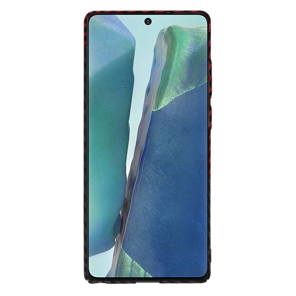 Puzdro pre Samsung Galaxy Note 20 5G N981 / Note 20 N980, Techsuit, Carbonite FiberShell, Čierno-červené