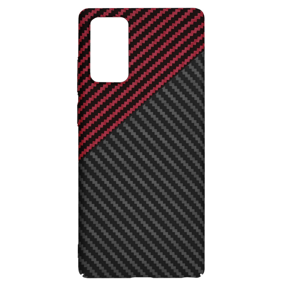 Puzdro pre Samsung Galaxy Note 20 5G N981 / Note 20 N980, Techsuit, Carbonite FiberShell, Čierno-červené