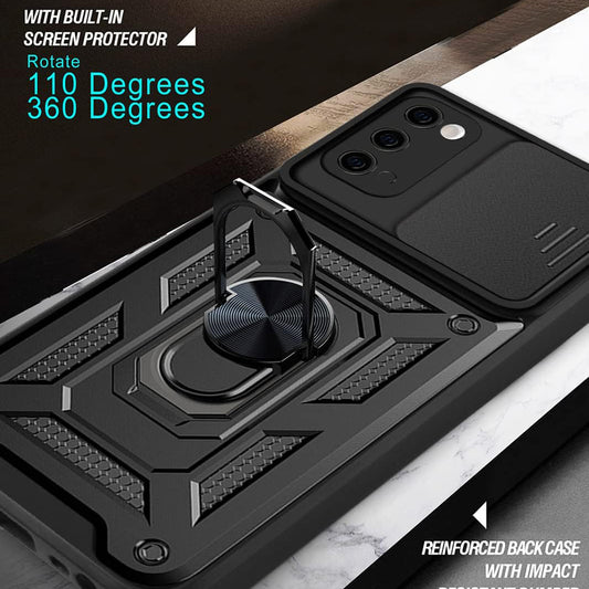Puzdro pre Samsung Galaxy S20 5G G981 / S20 G980, Techsuit, CamShield, Čierne