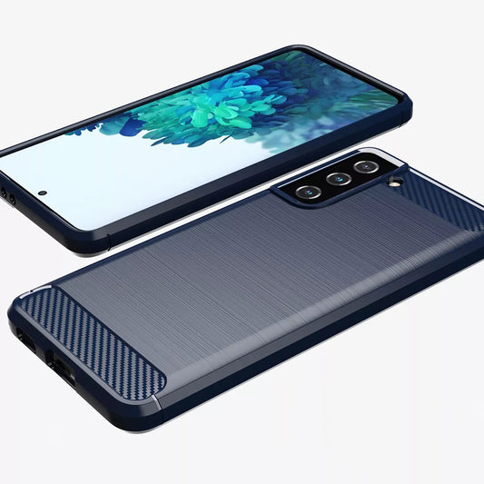 Puzdro pre Samsung Galaxy S20 FE 2022 G781 / S20 FE 5G G781 / S20 FE G780, Techsuit, Karbón, Modrá
