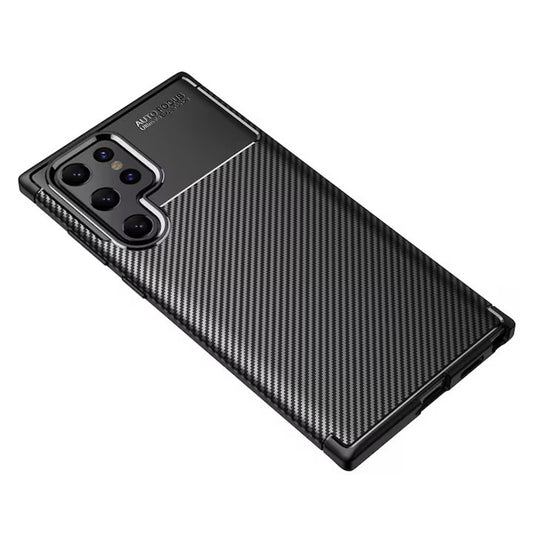 Puzdro pre Samsung Galaxy S22 Ultra 5G S908, Techsuit, CarbonFiber, Čierne