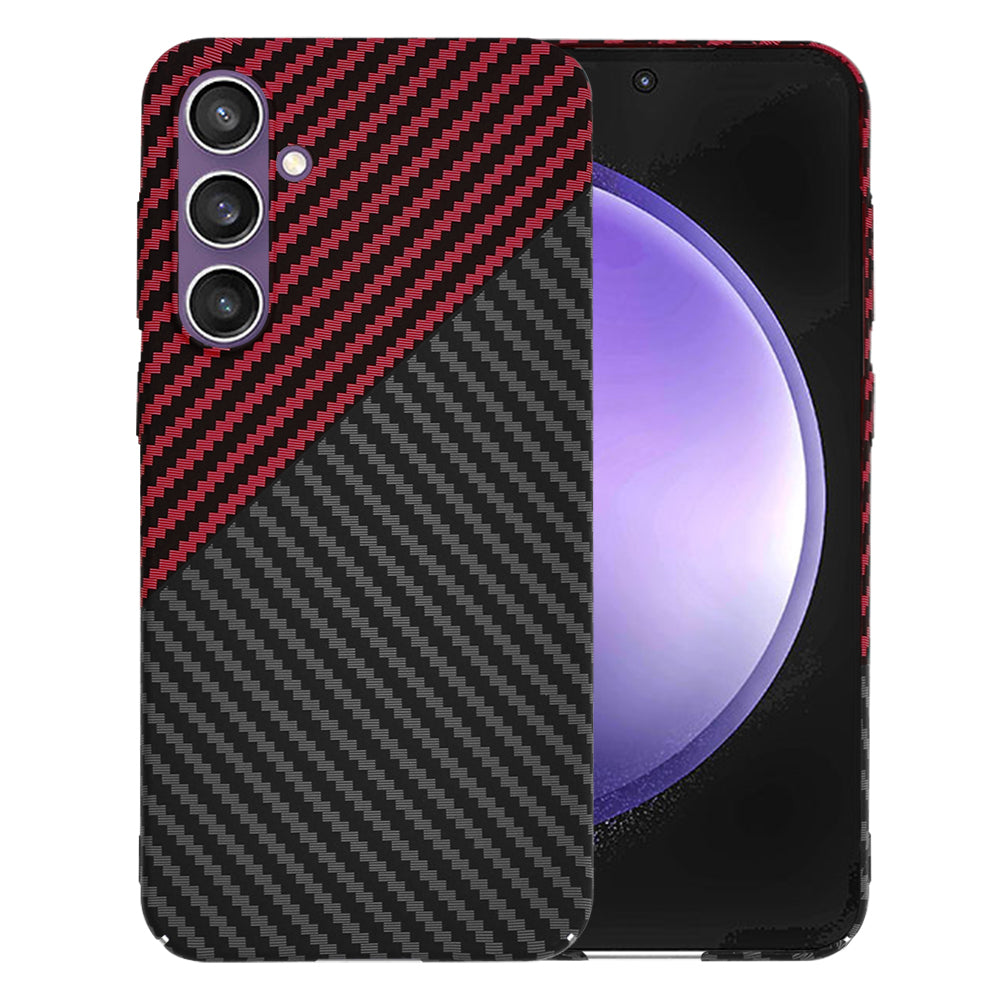 Puzdro pre Samsung Galaxy S23 FE S711, Techsuit, Carbonite FiberShell, Čierno-červené