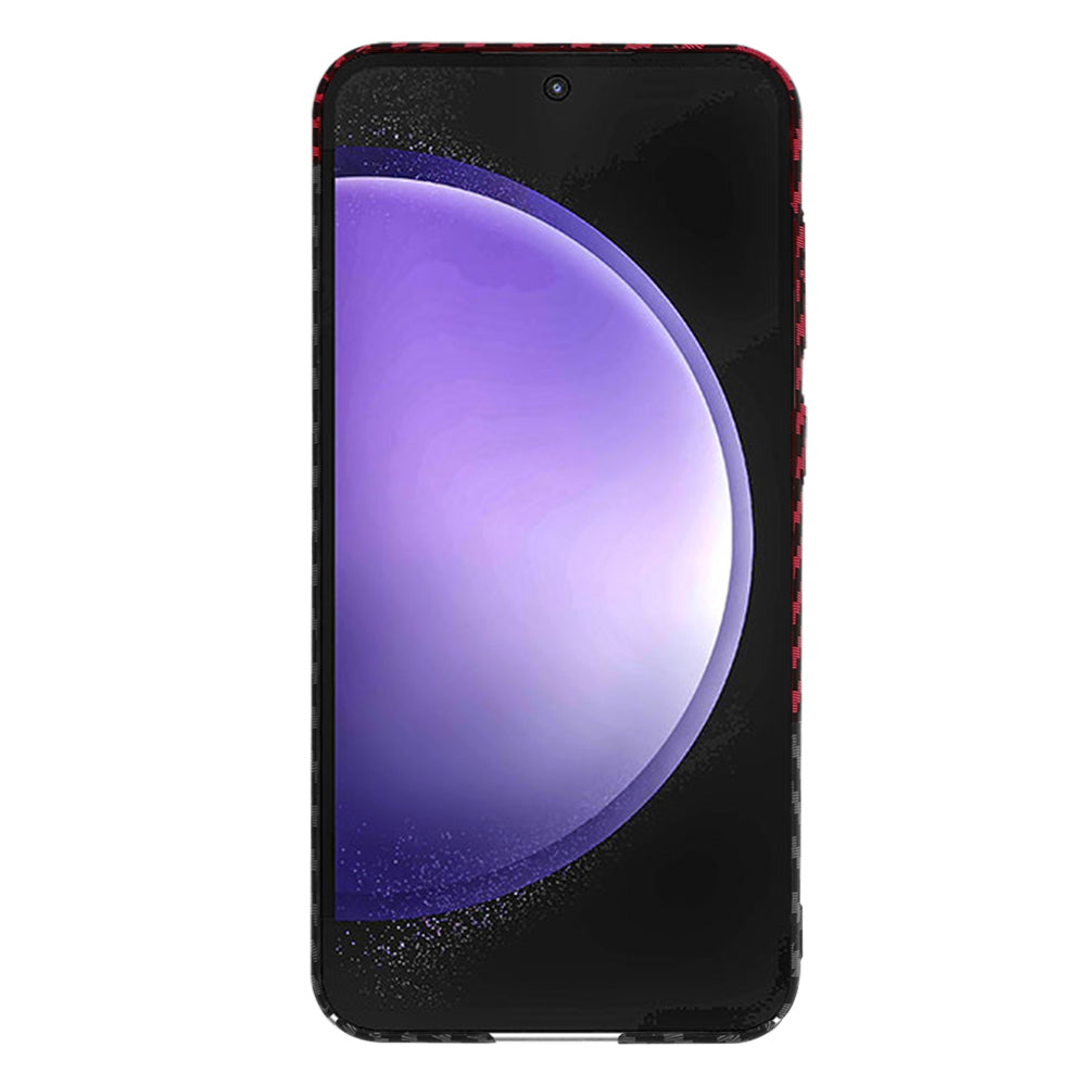 Puzdro pre Samsung Galaxy S23 FE S711, Techsuit, Carbonite FiberShell, Čierno-červené