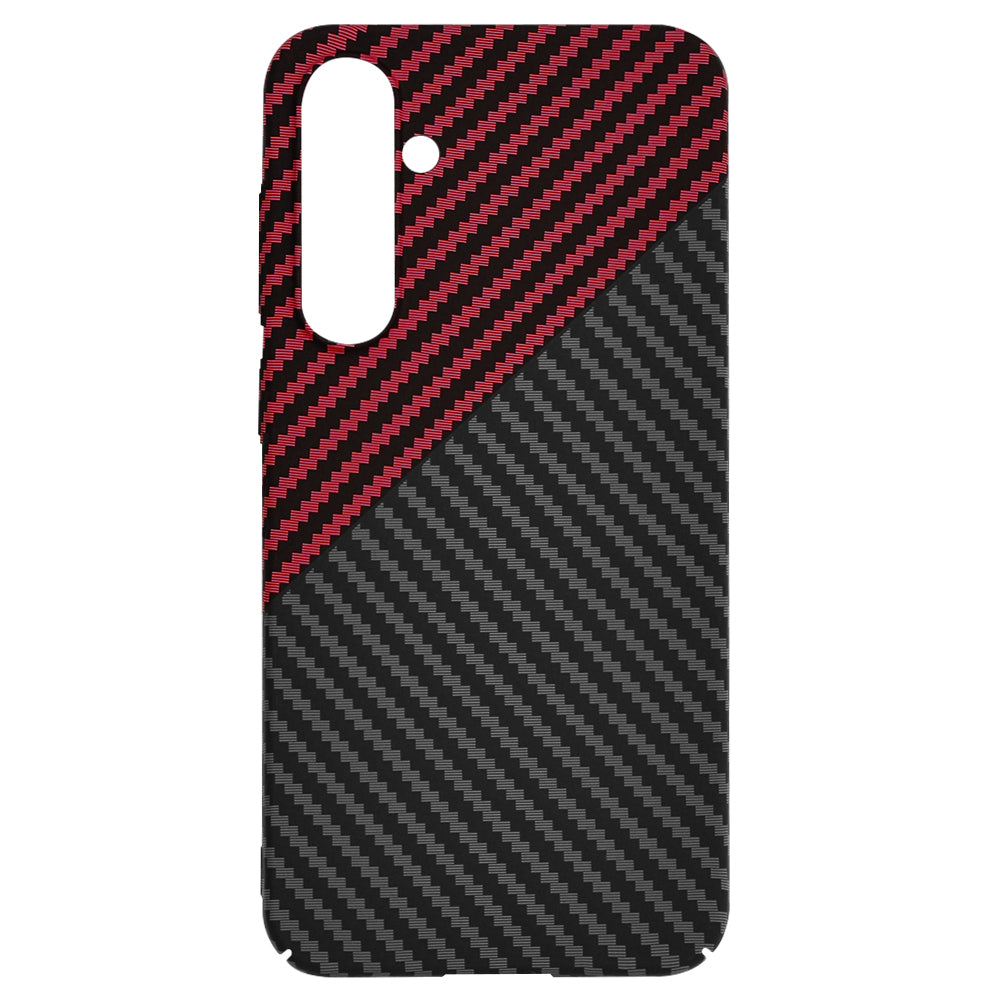 Puzdro pre Samsung Galaxy S23 FE S711, Techsuit, Carbonite FiberShell, Čierno-červené