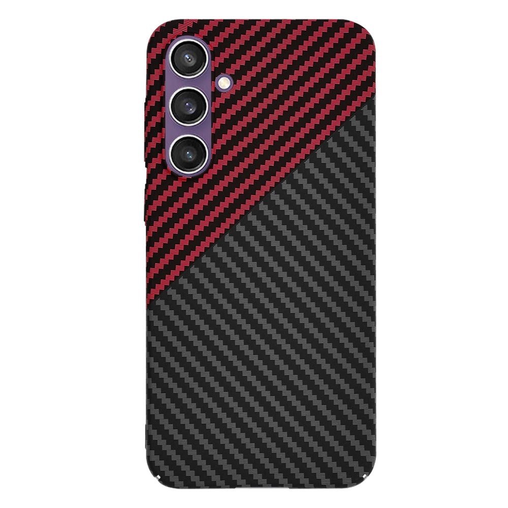Puzdro pre Samsung Galaxy S23 FE S711, Techsuit, Carbonite FiberShell, Čierno-červené