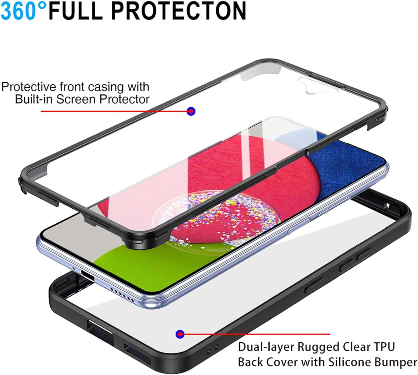 Puzdro pre Samsung Galaxy S23+ S916, Techsuit, ColorVerse 360, Čierne