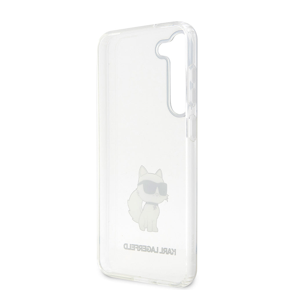 Puzdro pre Samsung Galaxy S23 S911, Karl Lagerfeld, Ikonik Choupette, Transparentné