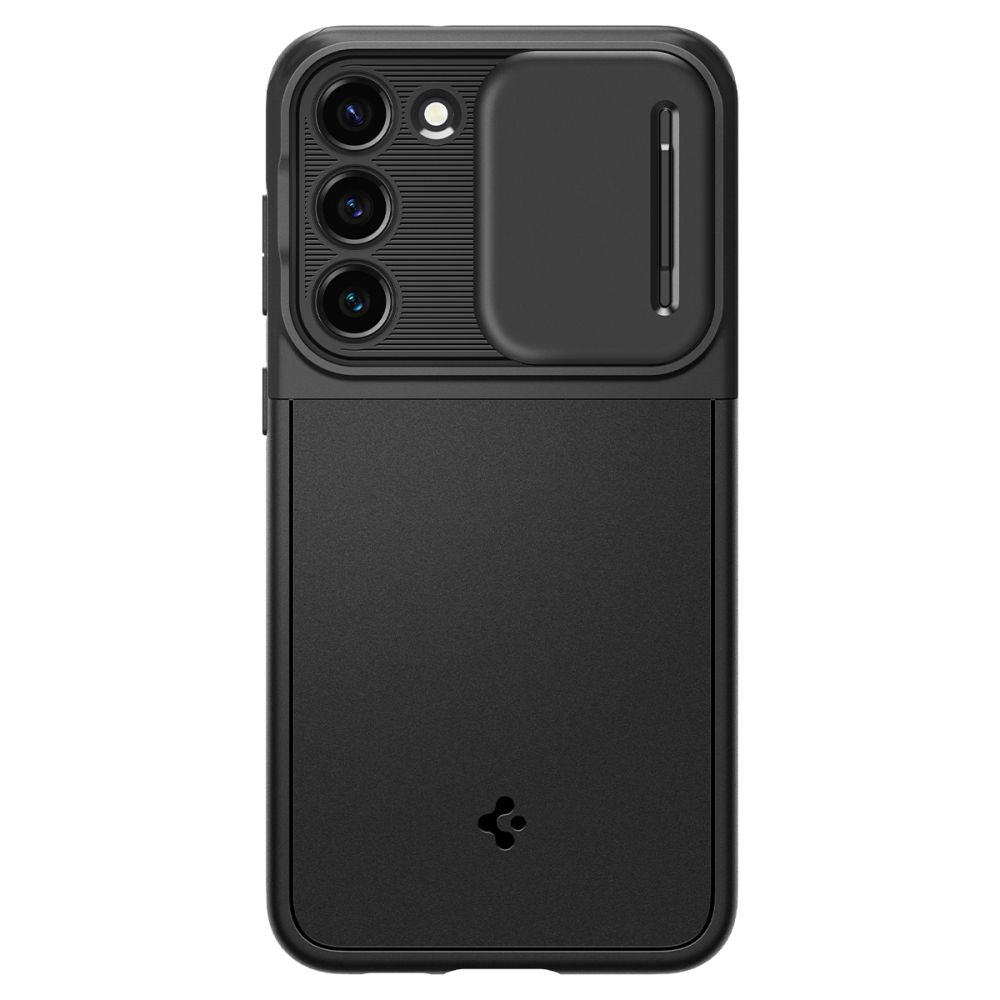 Puzdro pre Samsung Galaxy S23 S911, Spigen, Optik Armor, Čierne