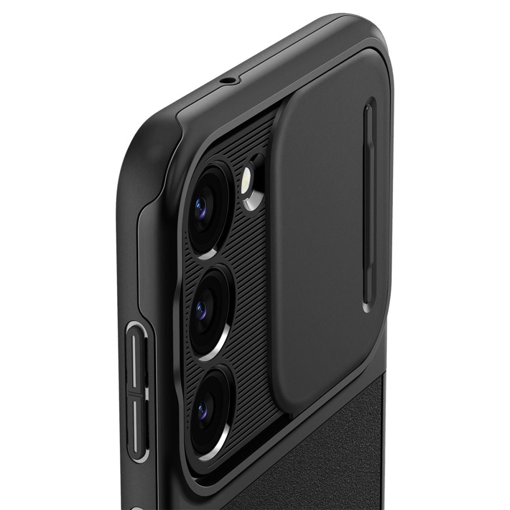 Puzdro pre Samsung Galaxy S23 S911, Spigen, Optik Armor, Čierne