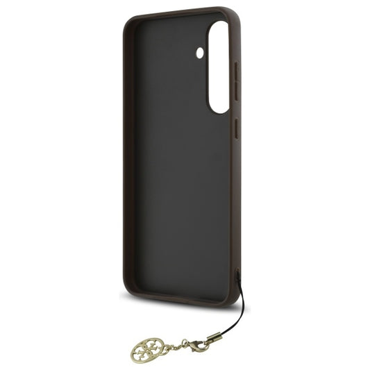 Puzdro pre Samsung Galaxy S24 FE S721, Guess, 4G Charm, Hnedá