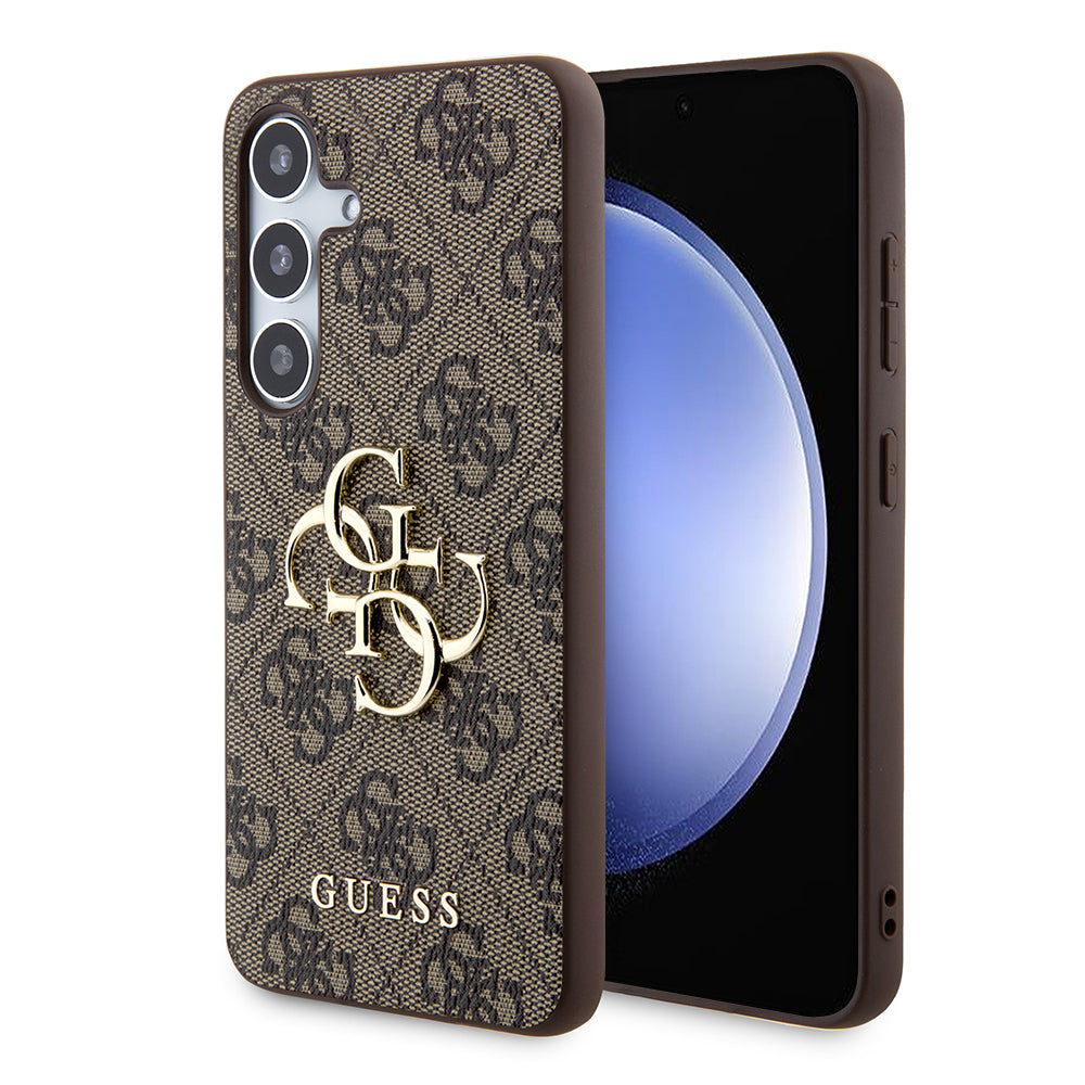 Puzdro pre Samsung Galaxy S24+ S926, Guess, 4G Big Logo, Hnedé