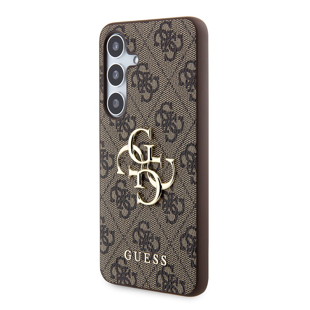 Puzdro pre Samsung Galaxy S24+ S926, Guess, 4G Big Logo, Hnedé