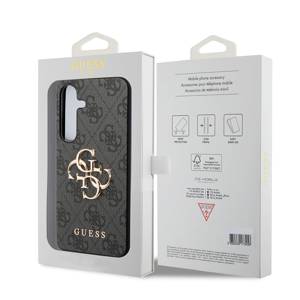 Puzdro pre Samsung Galaxy S24+ S926, Guess, 4G Big Logo, Čierne