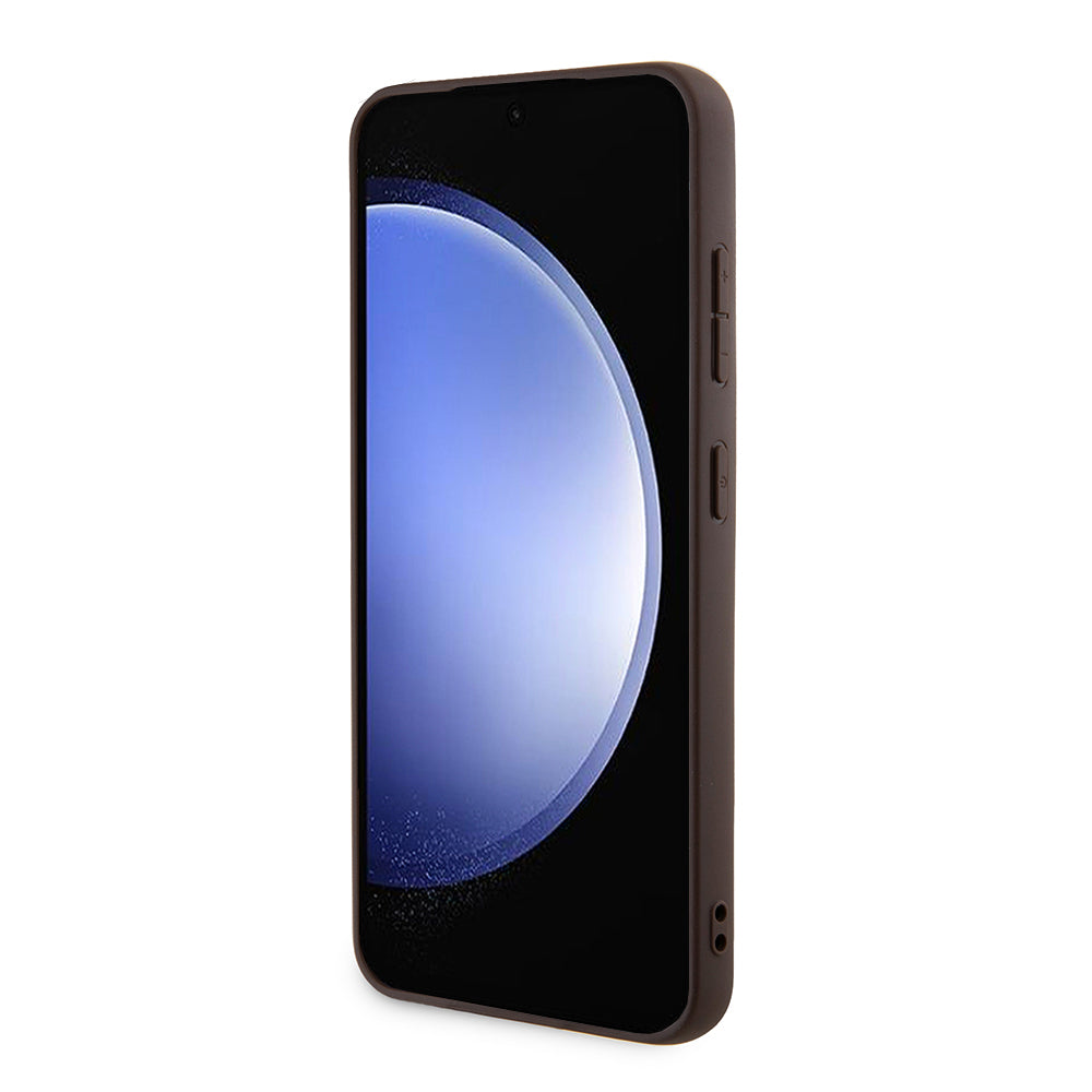 Puzdro pre Samsung Galaxy S24+ S926, Guess, 4G Stripe, Hnedé