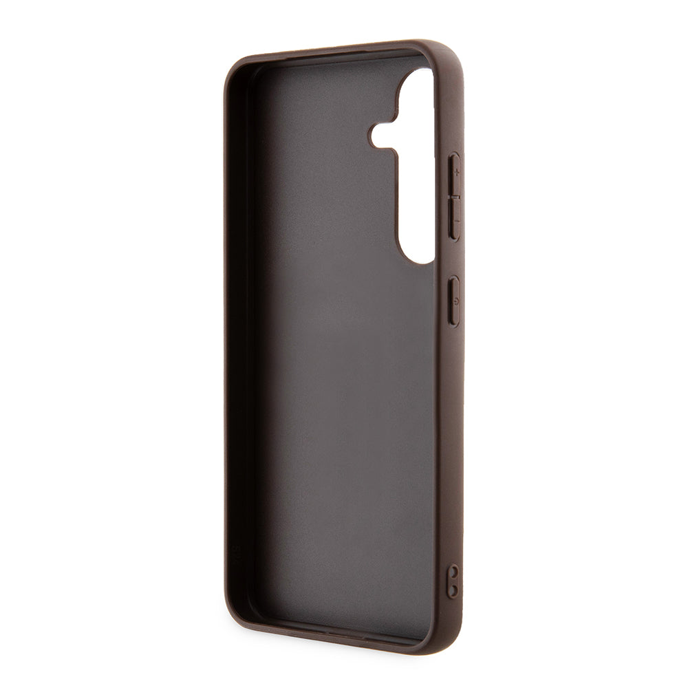 Puzdro pre Samsung Galaxy S24+ S926, Guess, 4G Stripe, Hnedé