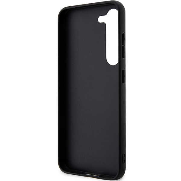 Puzdro pre Samsung Galaxy S24+ S926, Karl Lagerfeld, Saffiano Monogram Metal Logo, Čierne