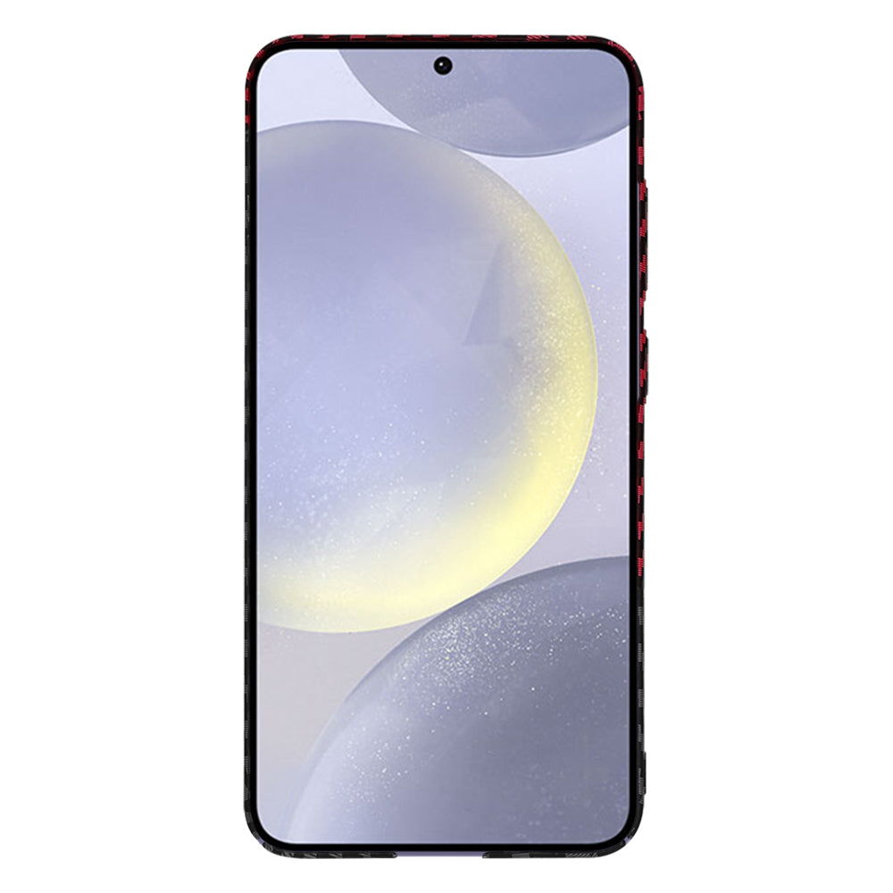 Puzdro pre Samsung Galaxy S24+ S926, Techsuit, Carbonite FiberShell, Čierna Červená
