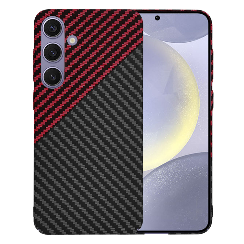 Puzdro pre Samsung Galaxy S24+ S926, Techsuit, Carbonite FiberShell, Čierna Červená