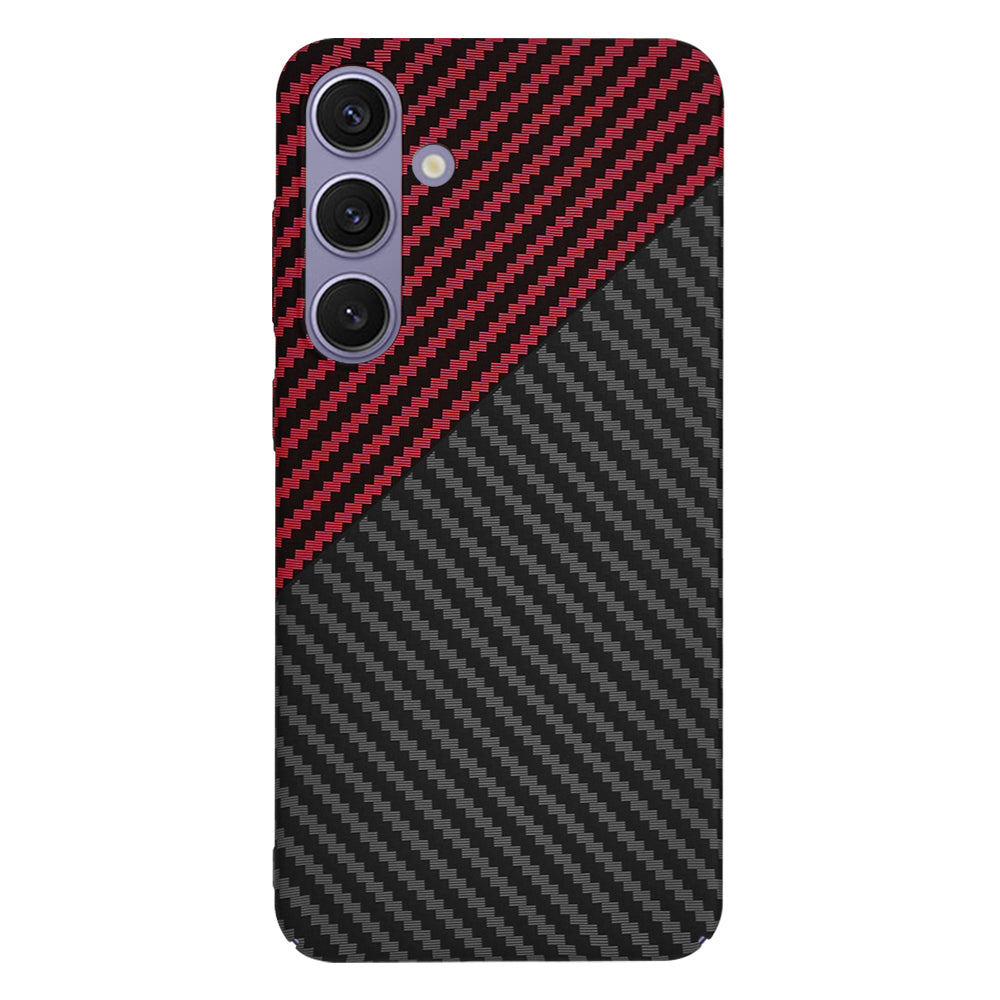 Puzdro pre Samsung Galaxy S24+ S926, Techsuit, Carbonite FiberShell, Čierna Červená