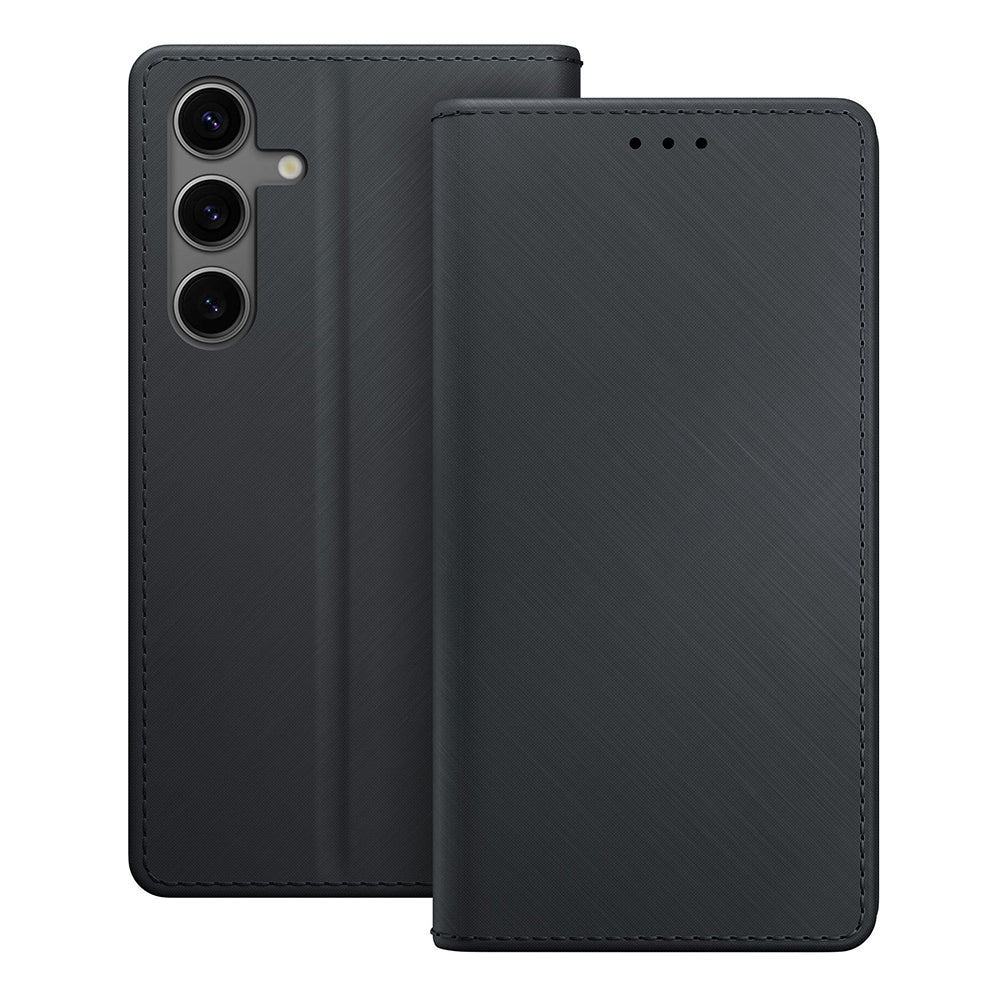 Puzdro pre Samsung Galaxy S24 S921, 3MK, Peňaženka, Čierna