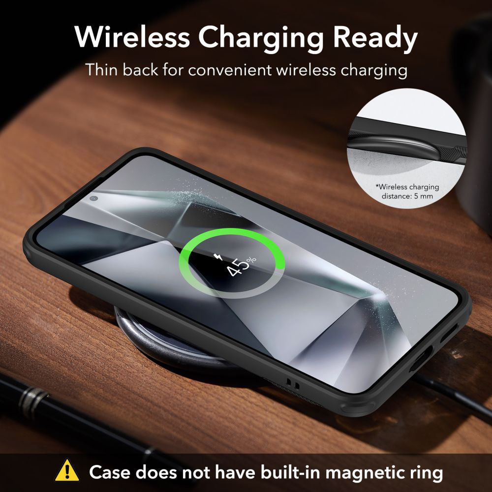 Puzdro pre Samsung Galaxy S24 S921, ESR, Air Shield Boost Kickstand, Čierne