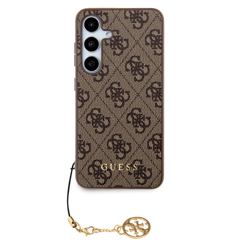 Puzdro pre Samsung Galaxy S24 S921, Guess, 4G Charm, Hnedé