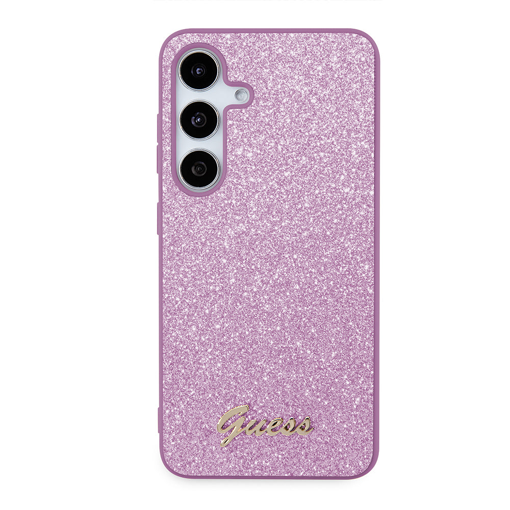 Puzdro pre Samsung Galaxy S24 S921, Guess, Glitter Script, Mov