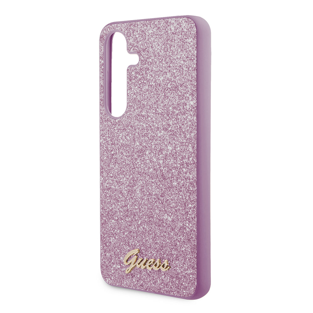 Puzdro pre Samsung Galaxy S24 S921, Guess, Glitter Script, Mov