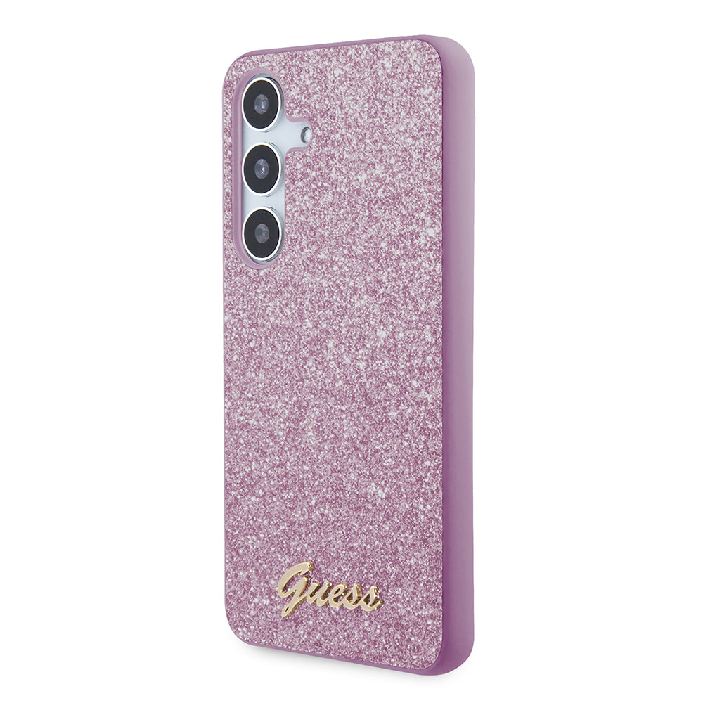 Puzdro pre Samsung Galaxy S24 S921, Guess, Glitter Script, Mov