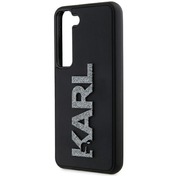 Puzdro pre Samsung Galaxy S24 S921, Karl Lagerfeld, 3D Rubber Glitter Logo, Čierne