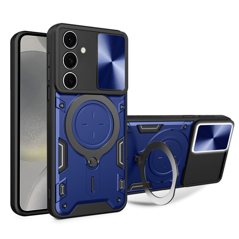 Puzdro pre Samsung Galaxy S24 S921, Techsuit, CamGuard Pro, Modrá